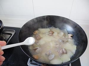 海米冬瓜蛤喇汤的做法步骤12