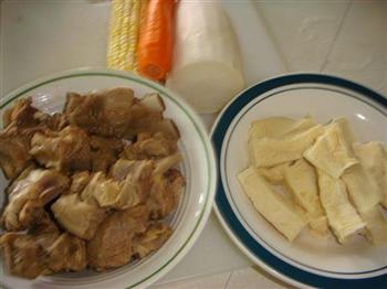 清鲜玉米羊肉汤的做法步骤1