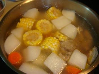 清鲜玉米羊肉汤的做法图解6