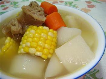 清鲜玉米羊肉汤的做法步骤7
