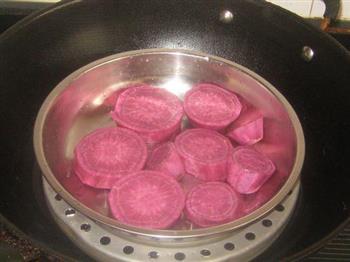 酒酿紫薯汤圆的做法步骤2