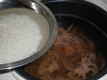 糯米糖藕粥的做法步骤6
