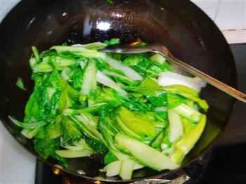 清炒白菜苔的做法步骤2