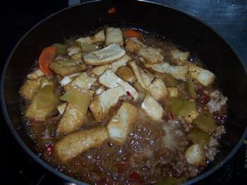 香辣肉末烧豆腐的做法步骤9