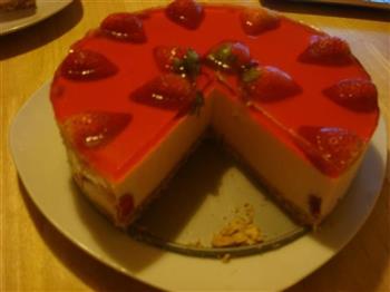 草莓芝士蛋糕的做法步骤17