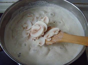 培根奶油蘑菇汤的做法图解5