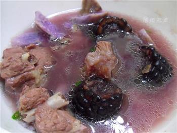 紫山药紫玉米排骨汤的做法图解9