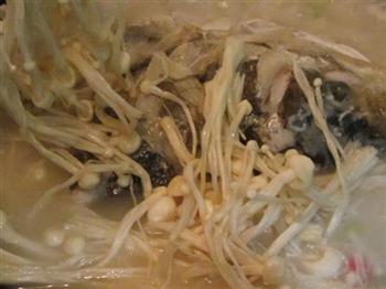 金针菇粉丝鱼头汤的做法步骤11