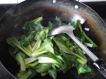蚝油香菇青菜的做法步骤1