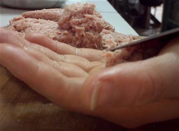 手工刮肉丸子的做法步骤8