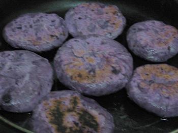 紫薯芝麻饼的做法步骤7