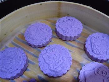 紫山药卡通米糕的做法步骤8