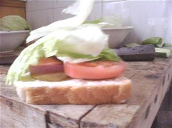 简易三明治的做法步骤4