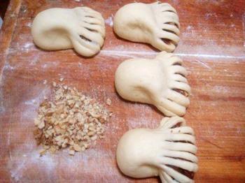 佛手豆沙面包的做法步骤10