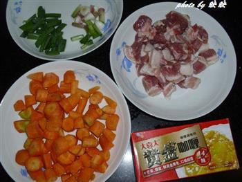 咖喱胡萝卜烧肉的做法步骤1