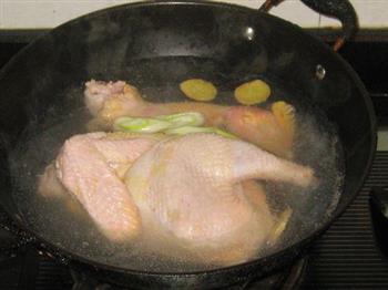 葱油白斩鸡的做法步骤3