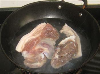 咸猪腿肉炖黄豆的做法图解4
