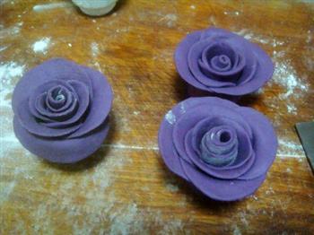 紫薯玫瑰花的做法图解6