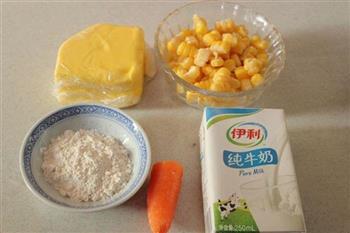 牛奶玉米浓汤的做法图解1