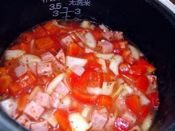 红椒圆葱焖饭的做法图解7