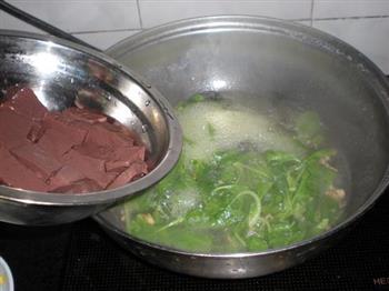 茂菜鸡血汤的做法步骤6