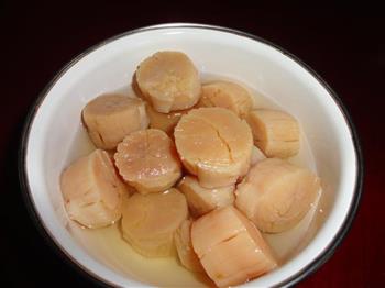 蒜肉香茹焖瑶柱的做法图解1
