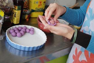 紫薯玫瑰汤圆的做法步骤5