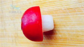 樱桃萝卜小蘑菇的做法图解4