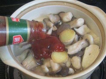 茄汁豆腐秀珍菇煲的做法步骤6
