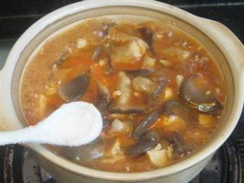 茄汁豆腐秀珍菇煲的做法图解7
