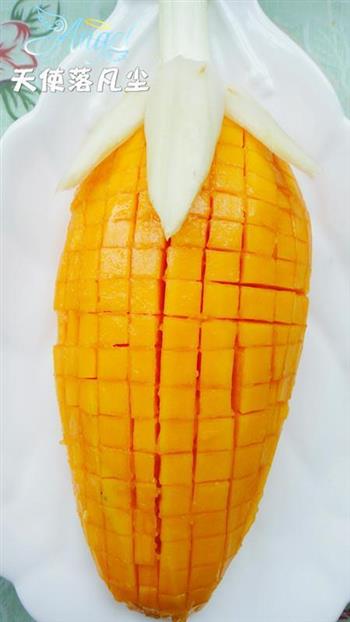 橙汁玉米木瓜的做法步骤5