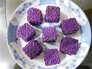 紫薯月饼的做法图解1