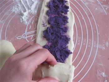 紫薯蜜豆吐司的做法步骤7