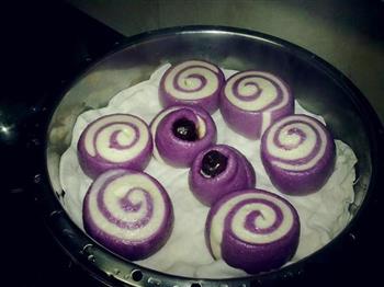 紫薯双色馒头的做法图解10