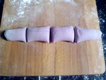 紫薯双色馒头的做法图解6