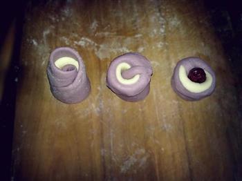 紫薯双色馒头的做法步骤7