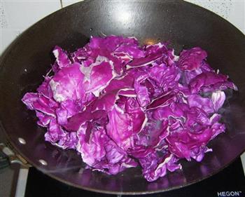 牛肉酱手撕紫甘蓝的做法步骤4