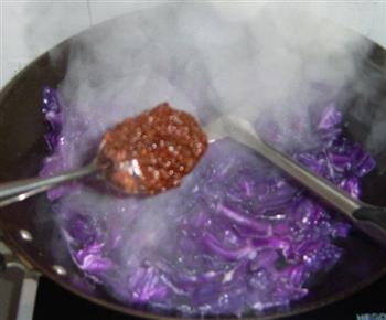 牛肉酱手撕紫甘蓝的做法步骤5