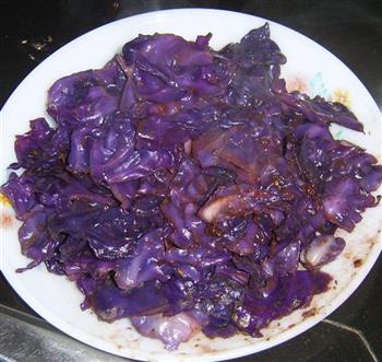 牛肉酱手撕紫甘蓝的做法图解8