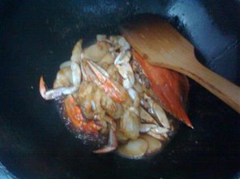 梭子蟹炒年糕的做法步骤12