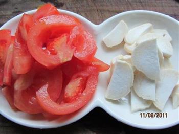 杏鲍菇番茄炒蛋的做法步骤2