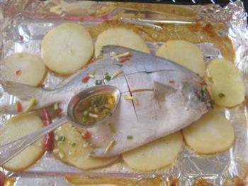土豆烤鲳鱼的做法步骤9