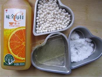 橙味西米冻的做法图解1