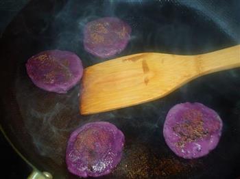 香煎紫薯糯米饼的做法步骤10