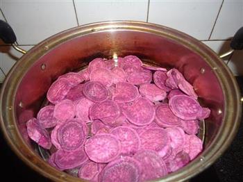 香煎紫薯糯米饼的做法步骤3