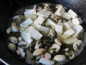 菌菇笃菜豆腐汤的做法图解14