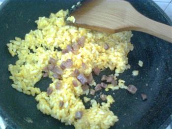 青菜蛋炒饭的做法步骤7