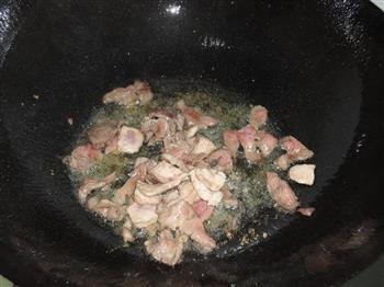 苔菜炒肉的做法步骤5