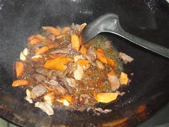 苔菜炒肉的做法步骤7