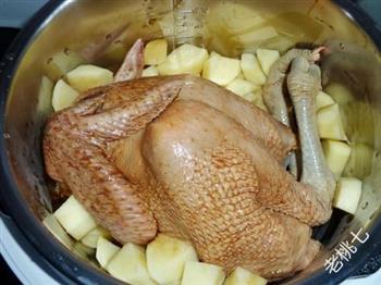 无水土豆五谷炖鸡的做法步骤8